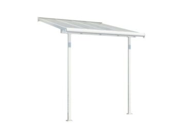 NADSTREEK ZA TERASO PALRAM SIERRA, BELA/TRANSPARENT 2,3X2,3M